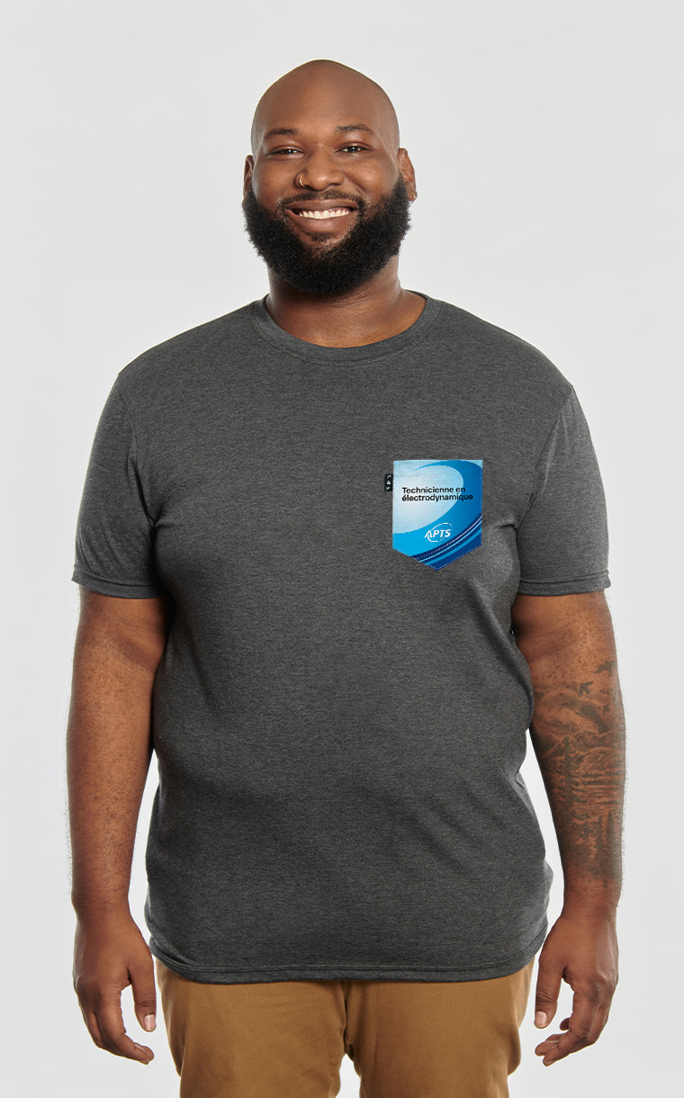 T-shirt à poche APTS - Technicienne en électrodynamique
