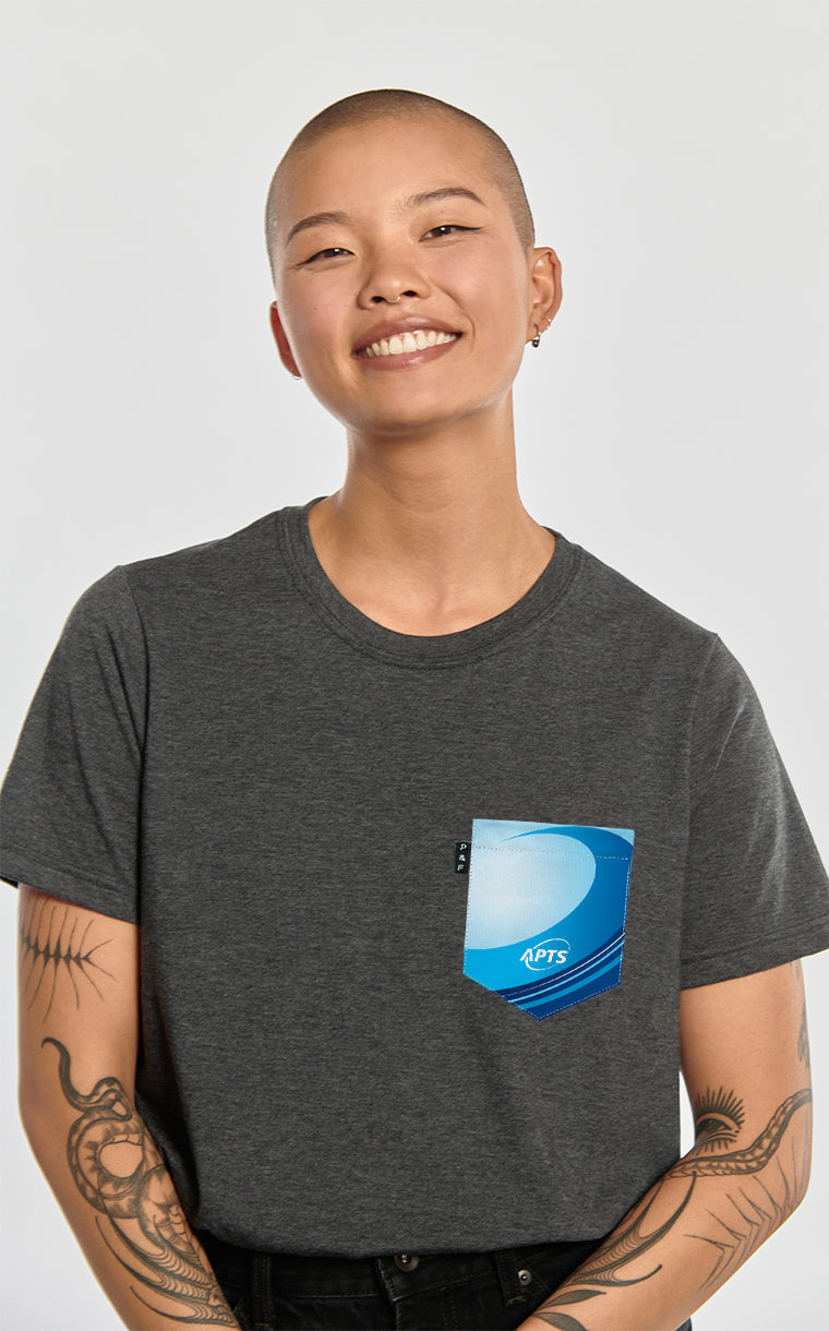 T-shirt coupe Boyfriend à poche APTS logo