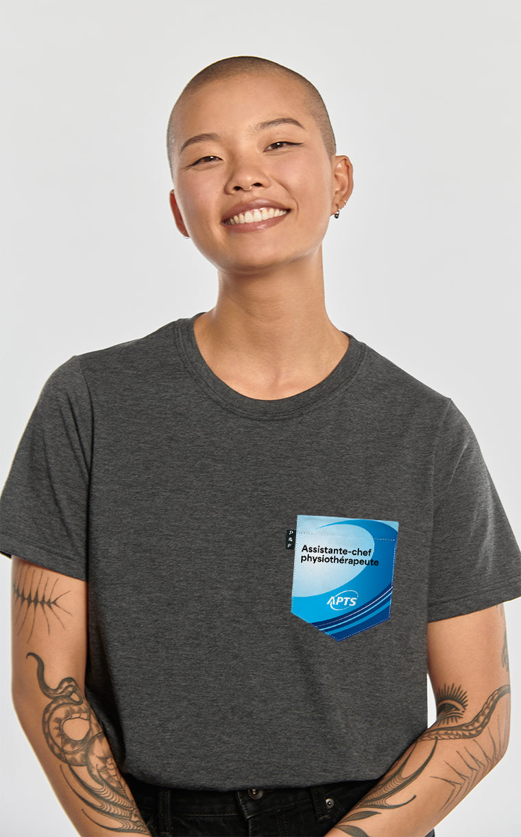 T-shirt coupe Boyfriend à poche APTS - Assistante-chef physiothérapeute
