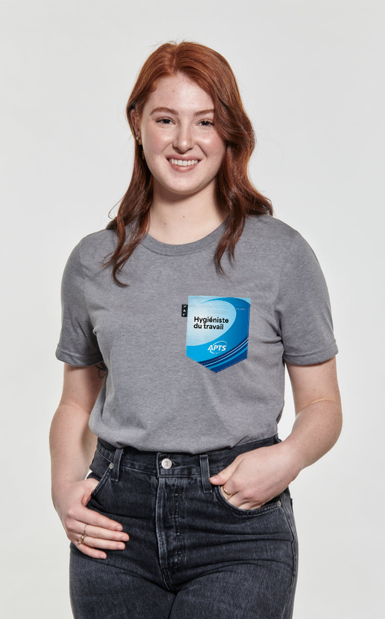 T-shirt coupe Boyfriend à poche APTS - Hygiéniste du travail