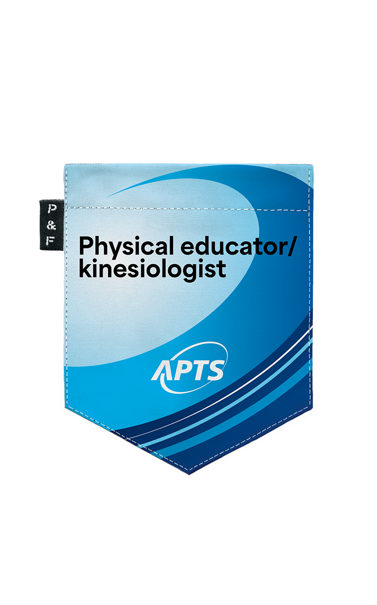 T-shirt coupe Boyfriend à poche APTS - Physical educator-Kinesiologist