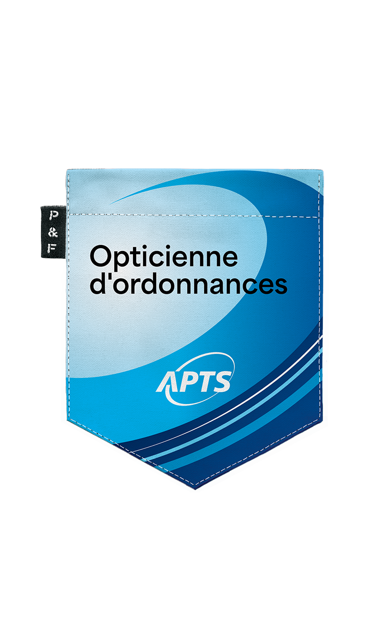 T-shirt coupe Boyfriend à poche APTS - Opticienne d'ordonnances