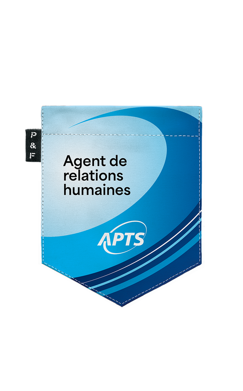 T-shirt à poche APTS - Agent de relations humaines