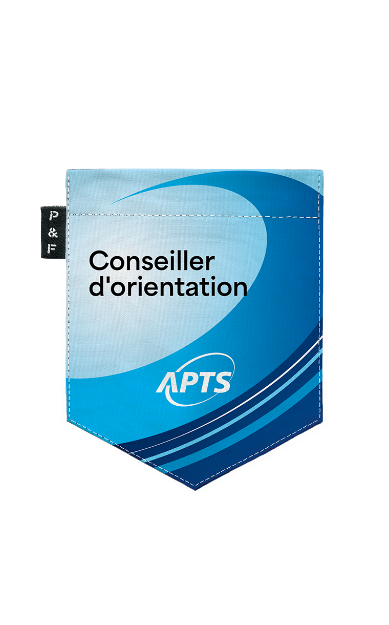 T-shirt coupe Boyfriend à poche APTS - Conseiller d'orientation